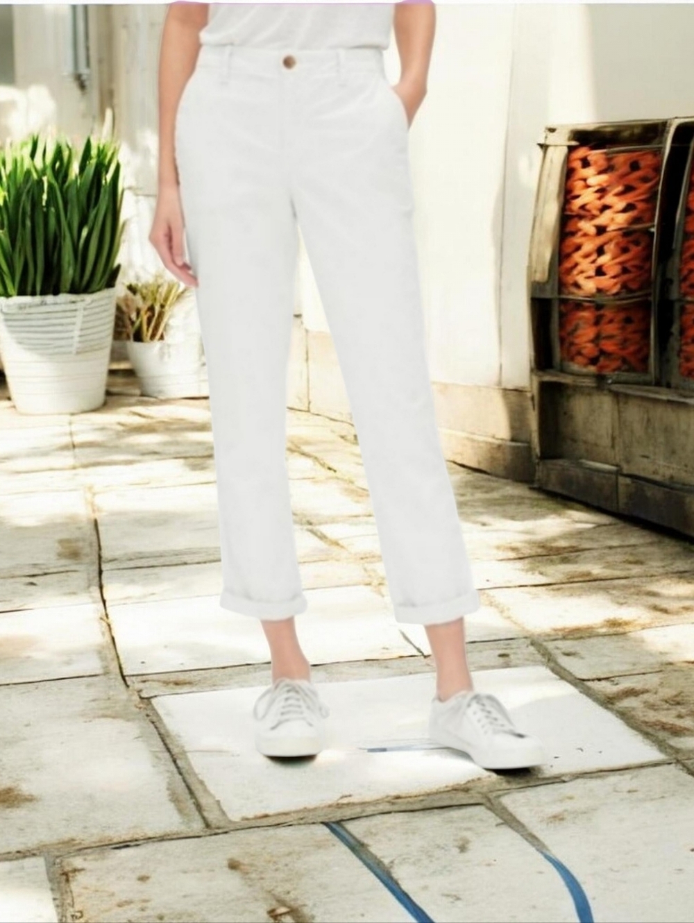 Khakis By Gap Girlfriend Chino Style Pants Size 6R Like New Y2k